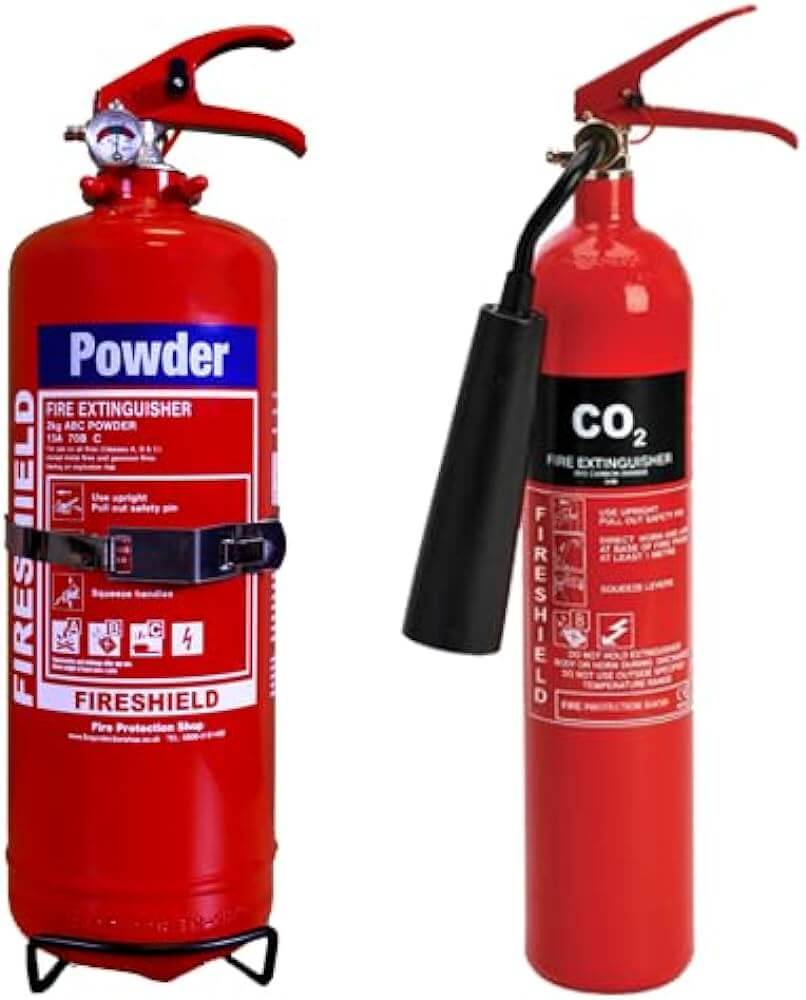 تفاوت کپسول آتش نشانی پودری و co2