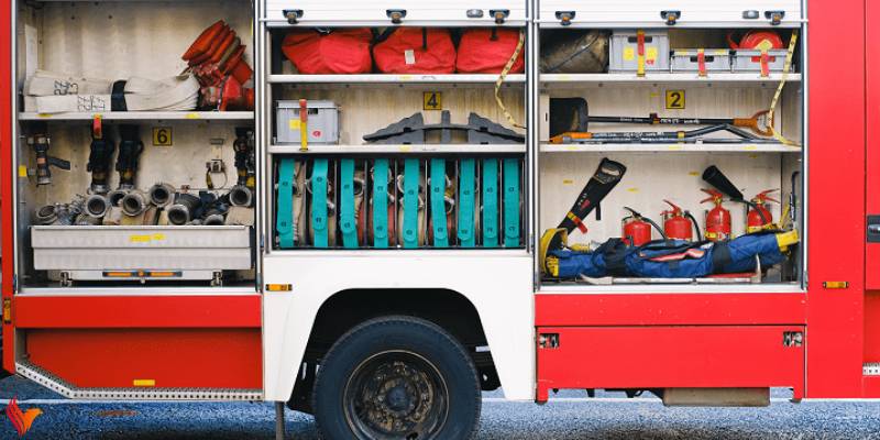 تجهیزات خودرو آتش نشانی